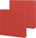 Easy-Going Waterproof Patio Cushion Covers 27x25x5 inch 2 Pack Replacement Non-Slip Outdoor Seat Cushion Slipcover with Zipper. Terra Red