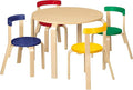 Bentwood Kids Table and Chairs Set, Kids Furniture, Assorted, 5-Piece