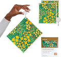 Papaya Reusable Paper Towels, Premium Swedish Dishcloths, Washable Reusable Dish Cloths, 1 Sheet Replaces 17 Rolls, Eco Friendly Stocking Stuffer - 2 Sheets, 1 Hook