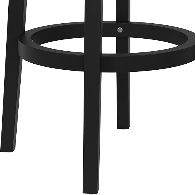 Hillsdale Clarion Wood Bar Height Swivel Stool, Black