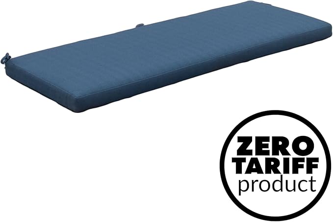 Tommy Bahama Bench Cushion, 44" X 19" X 2.5", Bamboo Bay Cobalt