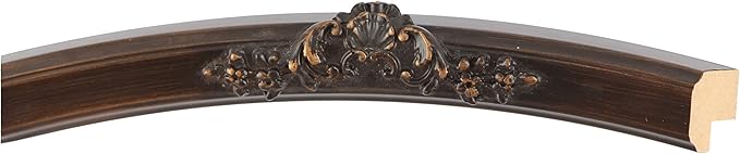 OVALCREST Oval Beveled Wall Mirror for Home Decor - Athena Style - Rubbed Bronze - 26" x 22" Outside Dimensions