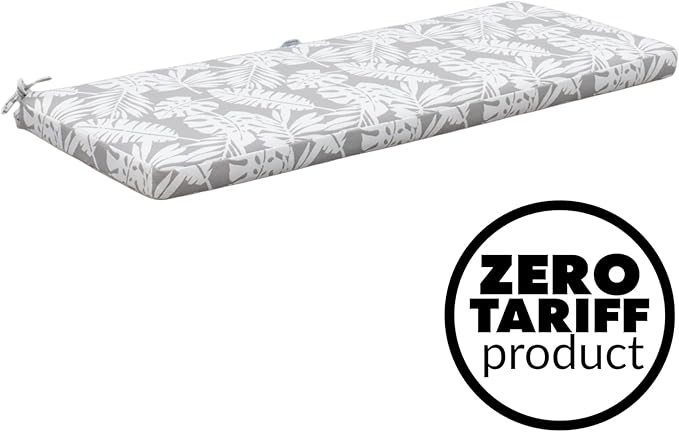 Tommy Bahama Bench Cushion, 50" X 19" X 2.5", Tropical Chrome
