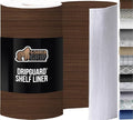 GORILLA GRIP DripGuard Shelf Liner, Non Adhesive Drawer and Kitchen Cabinet Protector, Slip Resistant BPA Free Smooth Surface Plastic Liners for Cabinets, Bathrooms, Closets, 12x120 Inch, Wood