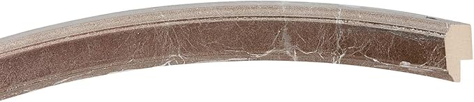 OVALCREST Oval Beveled Wall Mirror for Home Decor - Toronto Style - Champagne Silver - 22" x 18"