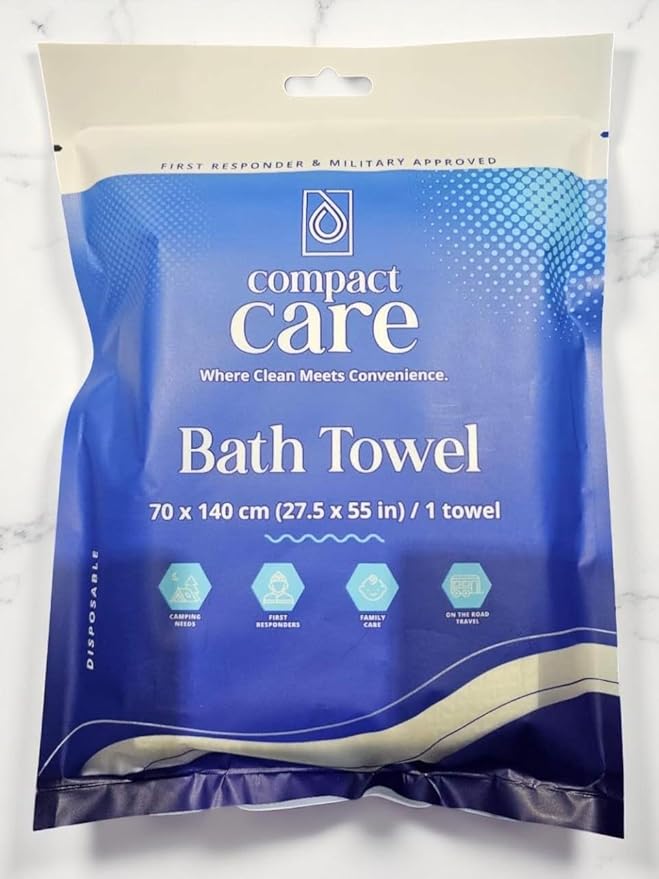 Disposable Bath Towels (3 Pack) – Ultra-Soft Viscose, Quick-Dry, Lightweight & Absorbent – Ideal for Travel, Spa, Gym, Beach & Guest Use