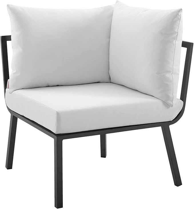 Modway Riverside Outdoor Furniture, 3-Piece Set, Gray White