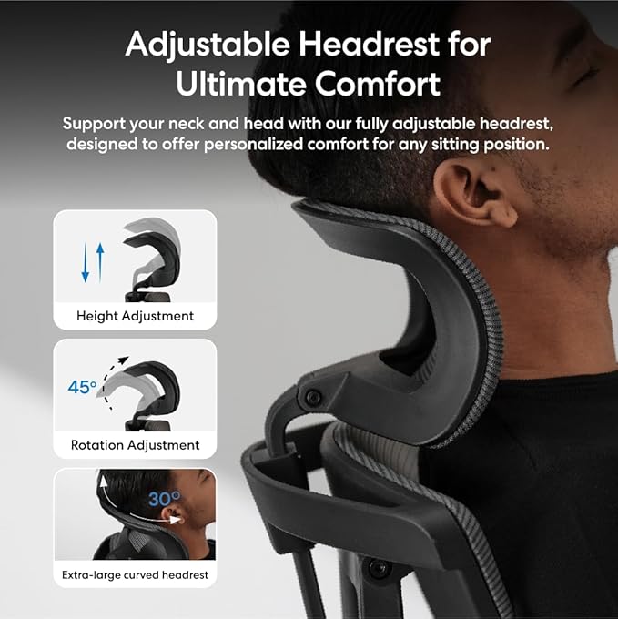 AUTONOMOUS ErgoChair Pro Ergonomic Office Chair Foam Black Adjustable Lumbar Support, Rolling Swivel - Home office Desk Chairs with Wheels and Arms - Ergonomic Desk Chair Comfy for Gaming & Long Hours