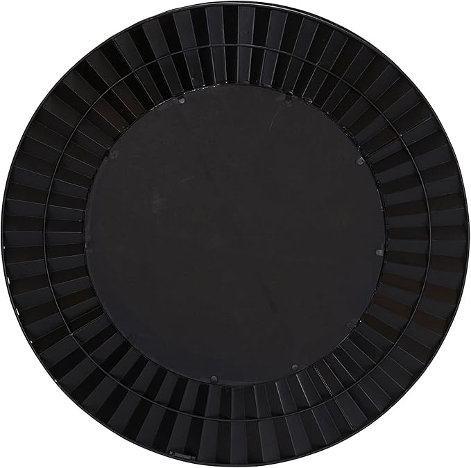 Household Essentials Round Decorative Sunburst Wall Mirror, Bronze