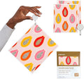Papaya Reusable Paper Towels, Premium Swedish Dishcloths, Washable Reusable Dish Cloths, 1 Sheet Replaces 17 Rolls, Eco Friendly Stocking Stuffer - 2 Sheets, 1 Hook