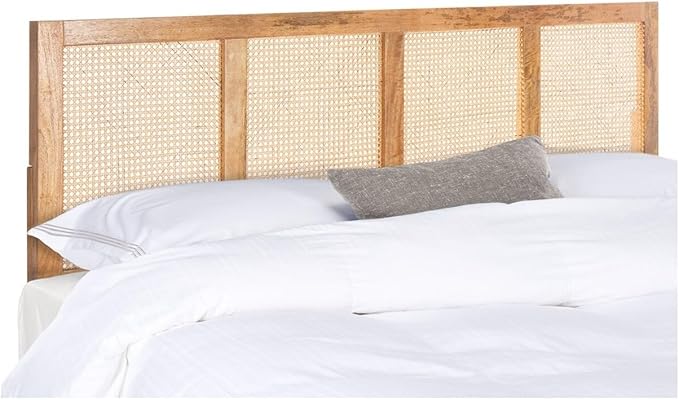 SAFAVIEH Home Collection Vienna Natural Cane King Headboard Platform