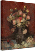 Wieco Art Vase with Chinese Asters and Gladioli Large Canvas Prints Wall Art by Van Gogh Famous Oil Paintings Reproduction Modern Abstract HD Flowers Artwork Pictures for Living Room Home