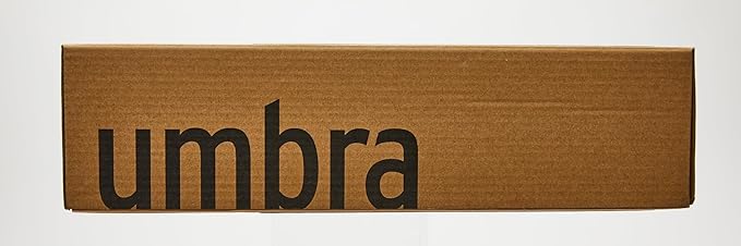 Umbra Ribbon Modern 12-inch Wall Clock, Battery Operated Quartz Movement, Silent Non Ticking Wall Clocks, Black