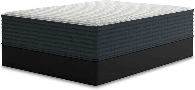 Signature Design by Ashley Hybrid 1400 14 Inch Extra Plush Gel Memory Foam Mattress with Edge Support for Pressure Relief, California King, Fiberglass Free, Mattress in A Box