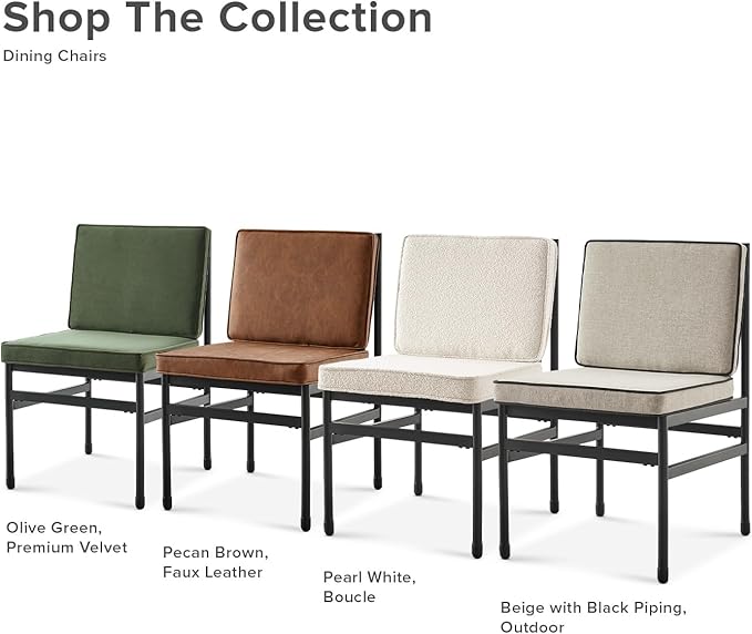 mopio Odelia Counter Stool Set of 4, Outdoor Chair with Removable Cushions and Rust Free Metal Frame, Conversation Sets for Front Porch, Balcony, Yard, Bistro (Counter Stool x4, Beige)