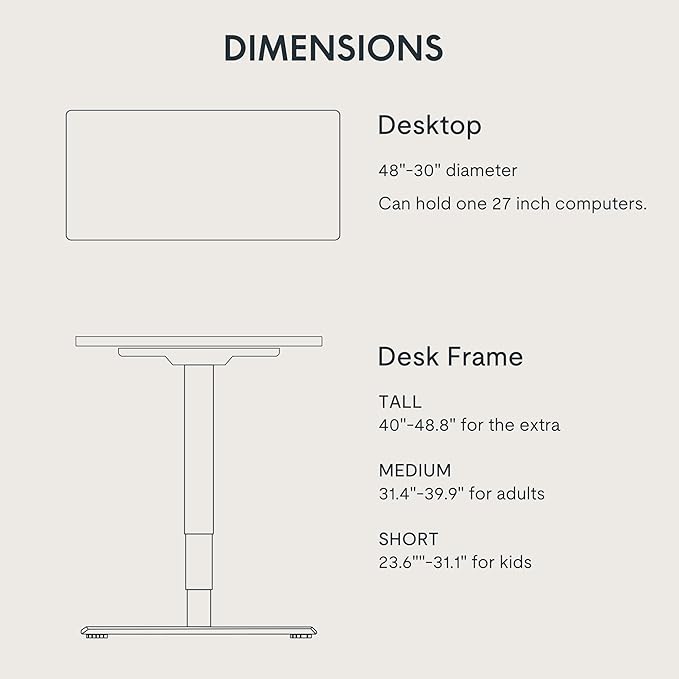 FLEXISPOT E6 3 Stages Dual Motor Electric Standing Desk 48x30 Inch Whole-Piece Board Height Adjustable Electric Sit Stand Desk(Black Frame + Brown Wood Grain Desktop, 2 Packages)