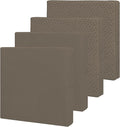Easy-Going Waterproof Patio Cushion Covers ONLY Cover 27x25x5 inch 4 Pack Replacement Non-Slip Outdoor Seat Cushion Slipcover with Zipper. Taupe