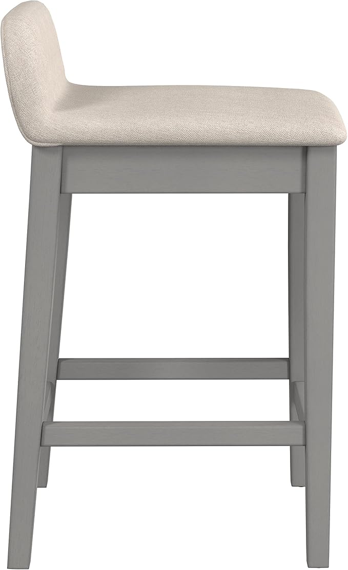 Hillsdale Furniture Maydena Wood Counter Height Stool, Distressed Gray