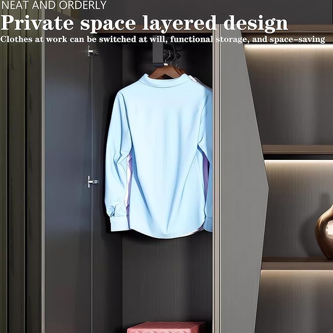 Modern Executive Desk, 118.1 inch L Shaped Desk with Storage, L Shape Corner Desk Drawers and Lockable Storage No Installation Required, Without Desk or Computer Chair (Filing Cabinet)