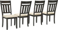 Crosley Furniture Hayden Modern Farmhouse Slat Back Wood Dining Chairs Set of 4, Kitchen Chair, Slate/Crème