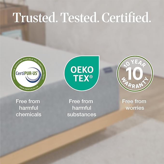 LIFEMENT Basic Twin Graphite Infused Memory Foam Mattress in a Box | Medium Firm Bed, Fiberglass Free, CertiPUR-US Certified Foam, Cooling Comfort & Support, 10 Inch