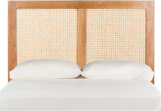 SAFAVIEH Home Collection Vienna Natural Cane Twin Headboard Platform, Single