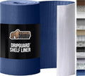 GORILLA GRIP DripGuard Shelf Liner, Non Adhesive Drawer and Kitchen Cabinet Protector, Slip Resistant BPA Free Smooth Surface Plastic Liners for Cabinets, Bathrooms, Closets, 12x240 Inch, Navy Blue