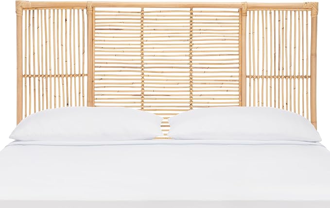 SAFAVIEH Home Collection Falyn Natural Rattan Rectangle Queen Size Headboard