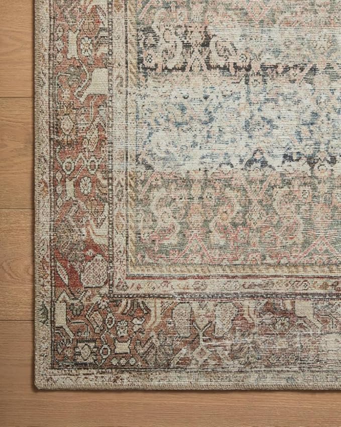 Loloi Amber Lewis Georgie Collection GER-09 Multi/Spice 3'-0" x 12'-0", .19" Pile Height, Runner Rug