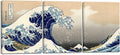Wieco Art Great Wave of Kanagawa Katsushika Hokusai 3 Piece Modern Canvas Prints Artwork Abstract Pictures Paintings on Canvas Wall Art for Home Office Decorations Wall Decor