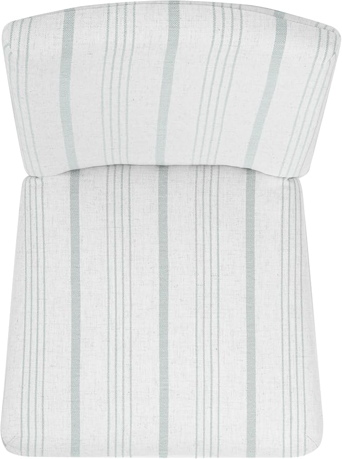HomePop Parsons Classic Dining Chairs, Pack of 2, Dove Grey Stripe