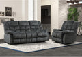 EBELLO Manual Recliner Couch Set, Soft Fabric Reclining Living Room Sofa Set, Included Single Recliner Chair and 3PC Bonded Sofa Couch, Grey Green