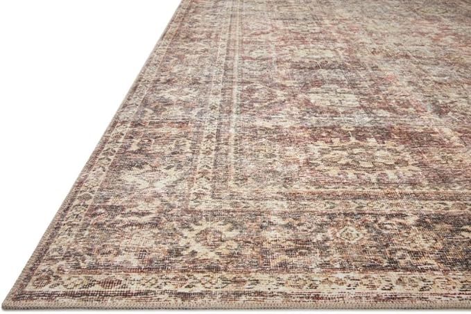 Loloi Amber Lewis Georgie Collection GER-06 Bordeaux/Antique 2'-3" x 3'-9", .19" Pile Height, Accent Rug