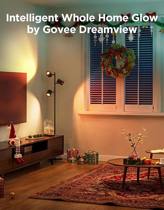 Govee Tree Floor Lamp Compatible with Matter, 3 Rotatable Lights with LuminBlend Technology, Standing Lamp with 64 Dynamic Scenes, Music Sync, Ideal Floor Lamp for Living Room, Bedroom, Office