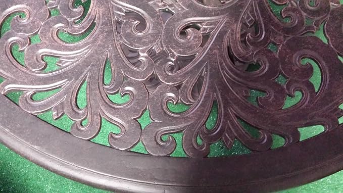 Elizabeth Cast Aluminum Powder Coated 3pc Curved Sofa Seating Set - Antique Bronze Finish