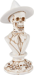 Primitives by Kathy Gentleman Seasonal Decor Skeleton Resin Figurine, Halloween Collection, Bronze Accents, Ideal Home Accent