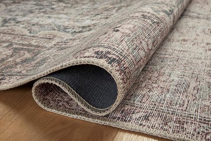Loloi Amber Lewis Georgie Collection GER-08 Lagoon/Beige 3'-0" x 10'-0", .19" Pile Height, Runner Rug