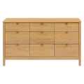Babyletto Bondi 9-Drawer Baby Dresser for Nursery - GREENGUARD Gold Certified - Wooden Chest of Drawers for Kids, Boys & Girls - Assembled Sustainable Wood Kids Dresser for Bedroom - Honey