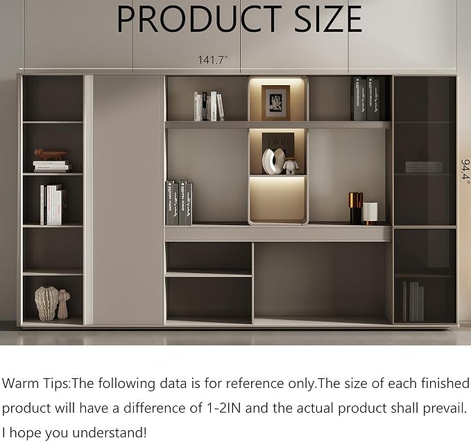 L Shaped Executive Desk, 126.0 inch Large Executive Computer Desk Set Drawers and Lockable, Power Socket and USB Port Storage, Without Desk or Computer Chair (Filing Cabinet)