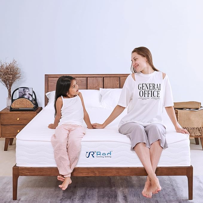 Sunrising Bedding 8” Natural Latex Queen Mattress, Individually Encased Pocket Coil, Firm, Supportive, Naturally Cooling, Organic Mattress, 120-Night Free Trial, 20-Year Warranty