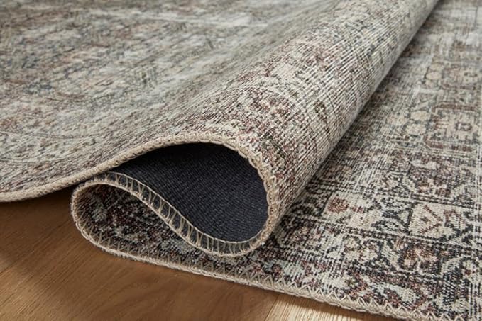 Loloi Amber Lewis Georgie Collection GER-10 Moss/Bark 2'-6" x 9'-6", .19" Pile Height, Runner Rug