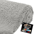 GORILLA GRIP Bathroom Rugs, 36x24, Ultra Soft Absorbent Mat, Thick Plush Bath Rug, Machine Washable, Microfiber Quick Dry, Mats for Shower, Bathtub and Floor, Home Decor Accessories, Light Gray