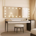 WTTY LED Bathroom Mirror with Lights 60"x28" Hollywood Wall-Mounted Mirror with 3 Color Temperatures, Stepless Dimmable Bulbs, Anti-Fog & Shatter-Proof