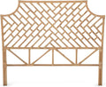 Kouboo Rattan Chippendal Headboard, California King Size, Handmade, Bedroom Furniture, Bohemian Decor, Headboard, Natural