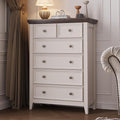 Tall Dresser for Bedroom 6 Drawers Dresser,6 Chest of Drawers Storage Cabinet for Living Room,Filing Cabinet for Home Office