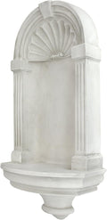 Design Toscano Classical European Style Wall Niche Display Shelf, Large, 30 Inches Tall, Cast Stone Resin, Antique Stone