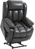 Recliner Chairs for Adults, Power Lift Chair for Elderly, Oversized Bedroom Chair with Massage&Heat, Leather Nursery Glider Chair for Living Room, Sofa Chair Home Theater Seating with Lumbar Support