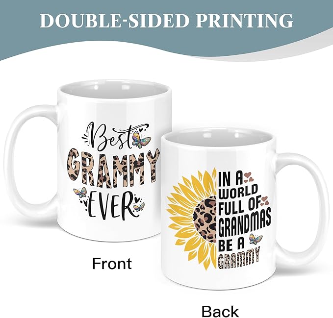 Grammy Christmas Gifts for Grandma 11oz Mug, Mothers Day Gifts For Grammy, Grammies Birthday Gift Ideas, Best Grammies Ever Mug