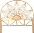 Kouboo Sunflower Rattan Twin Headboard Bedroom Bedroom Furniture Headboard Twin Size Tropical Decor Bohemian Decor Natural
