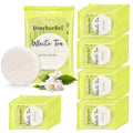 DincherBel 100 Pack 0.5oz Travel Soap, Mini Round Cleansing Bars Soap Bulk Travel Size, Individually Wrapped Toiletries Amenities for Hotel, Airbnb, Shelter, Camping and Traveling